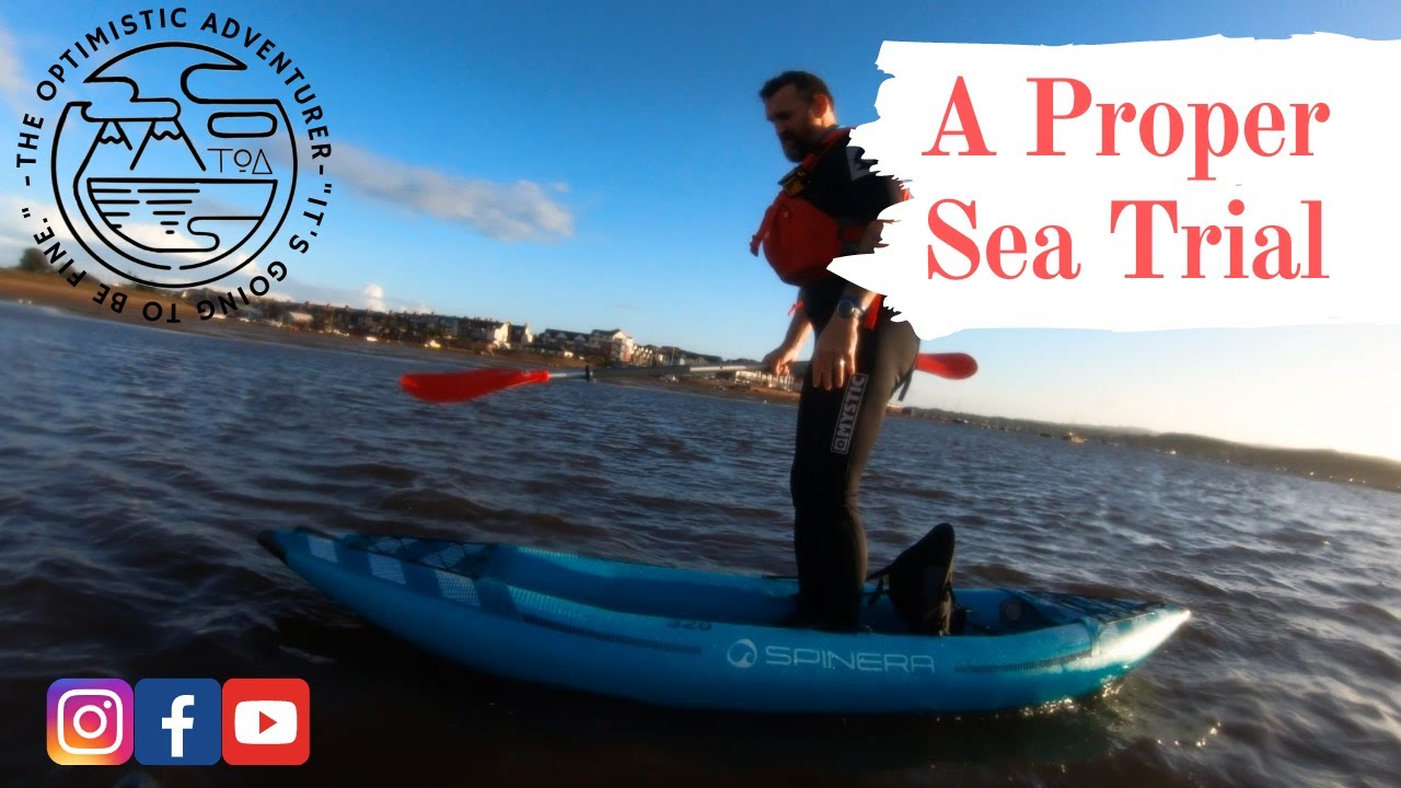 Review of the Spinera HYBRIS 320 inflatable kayak, rough water trials. Best kayak around &pound;500?