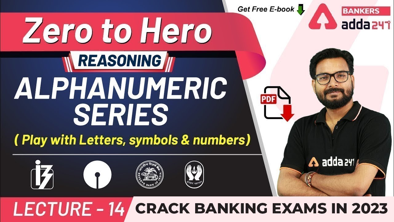 Alphanumeric Series Reasoning | Adda247 Banking Classes | Lec #14