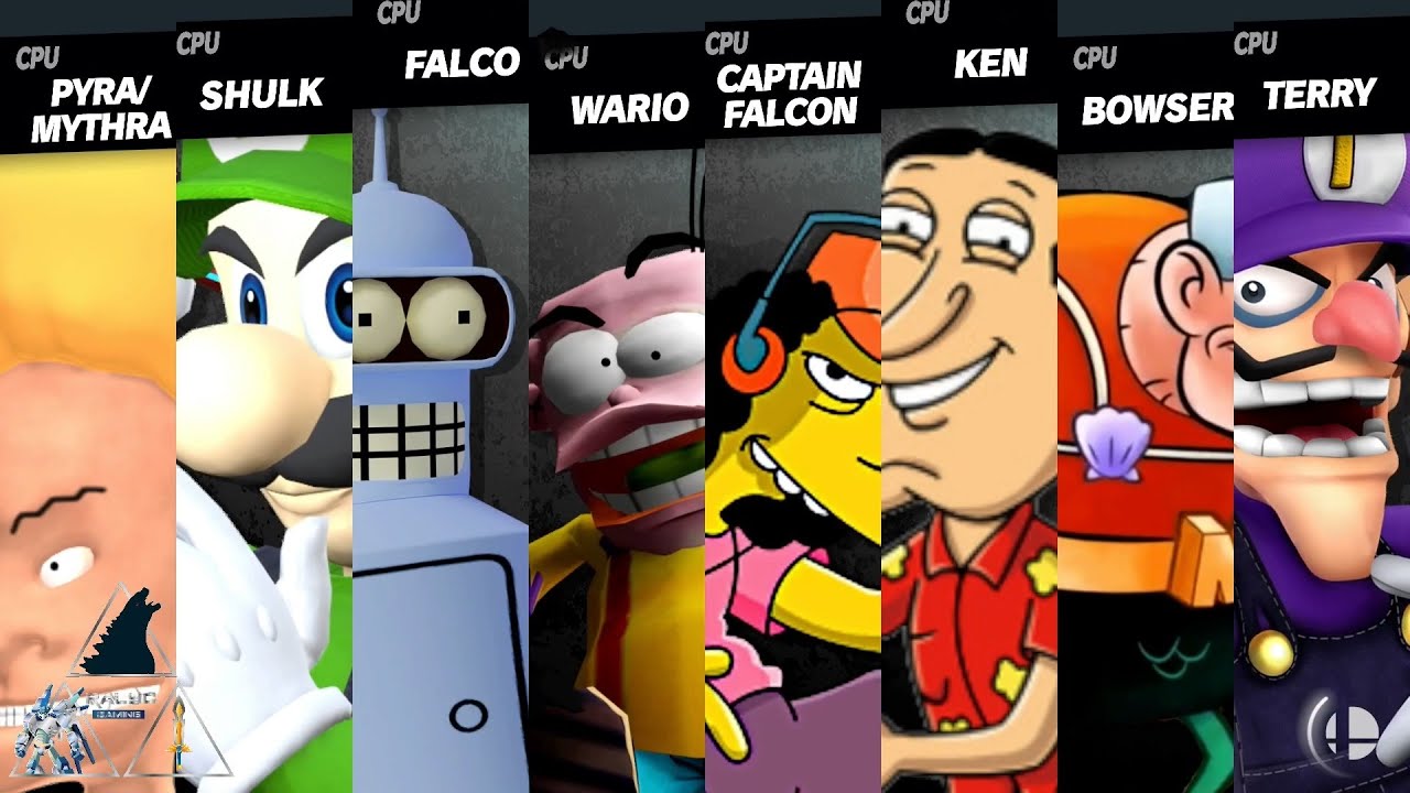 Beavis & Butthead vs Luigi vs Bender vs Eddy vs Otto vs Quagmire vs Mermaid Man vs Waluigi