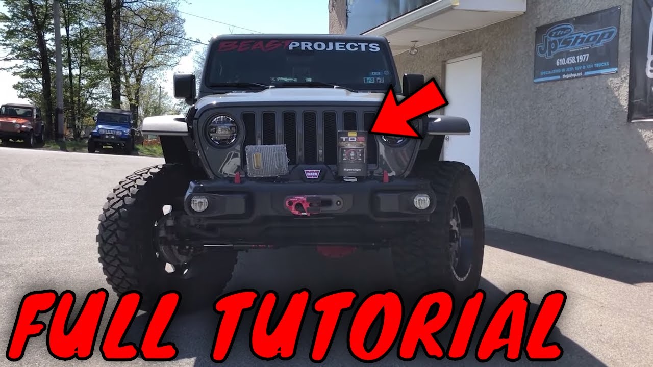 UNLOCK THE POWER! Jeep Wrangler JL Superchips Tuning Install & Trail Dash 2