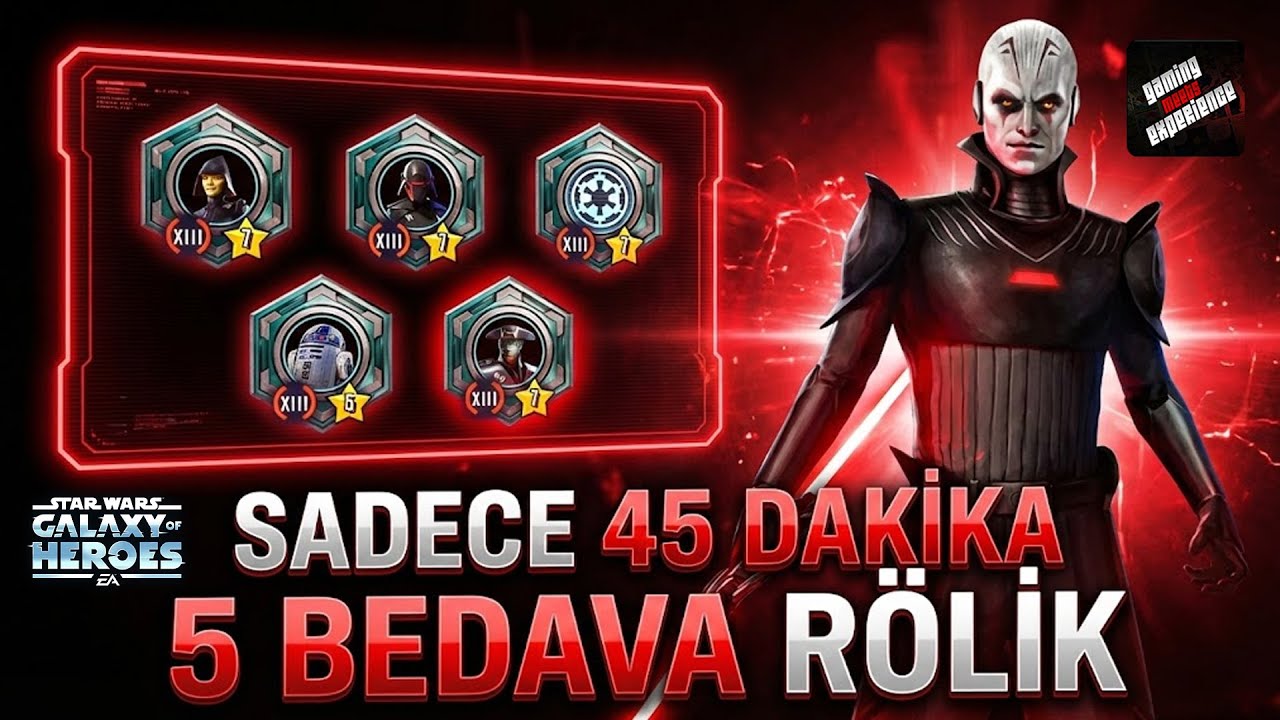45 Dakikada 5 Bedava Rölik Karakter - Star Wars Galaxy of Heroes - SWGOH