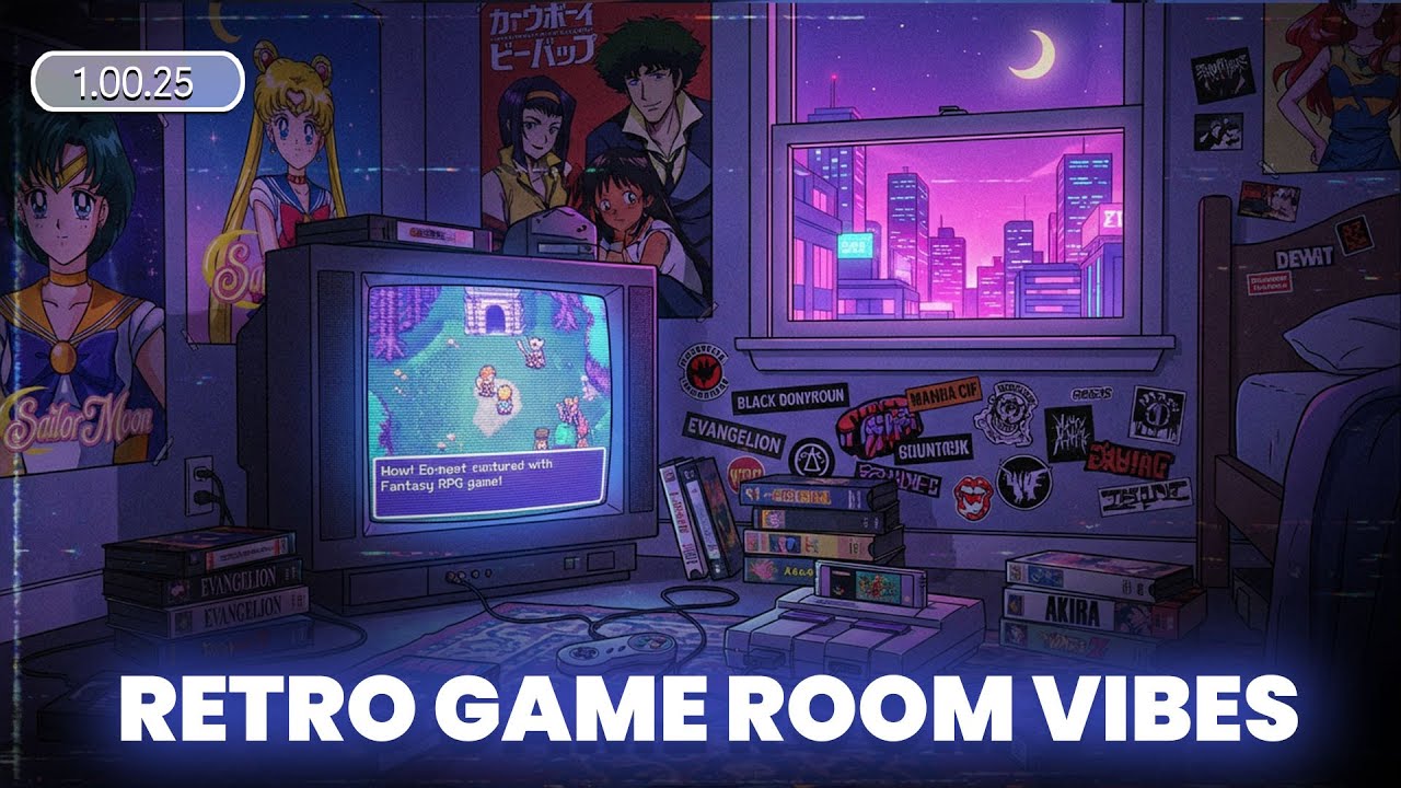 Retro Game Room Vibes 🎮 | 90s Nostalgia Lofi Beats