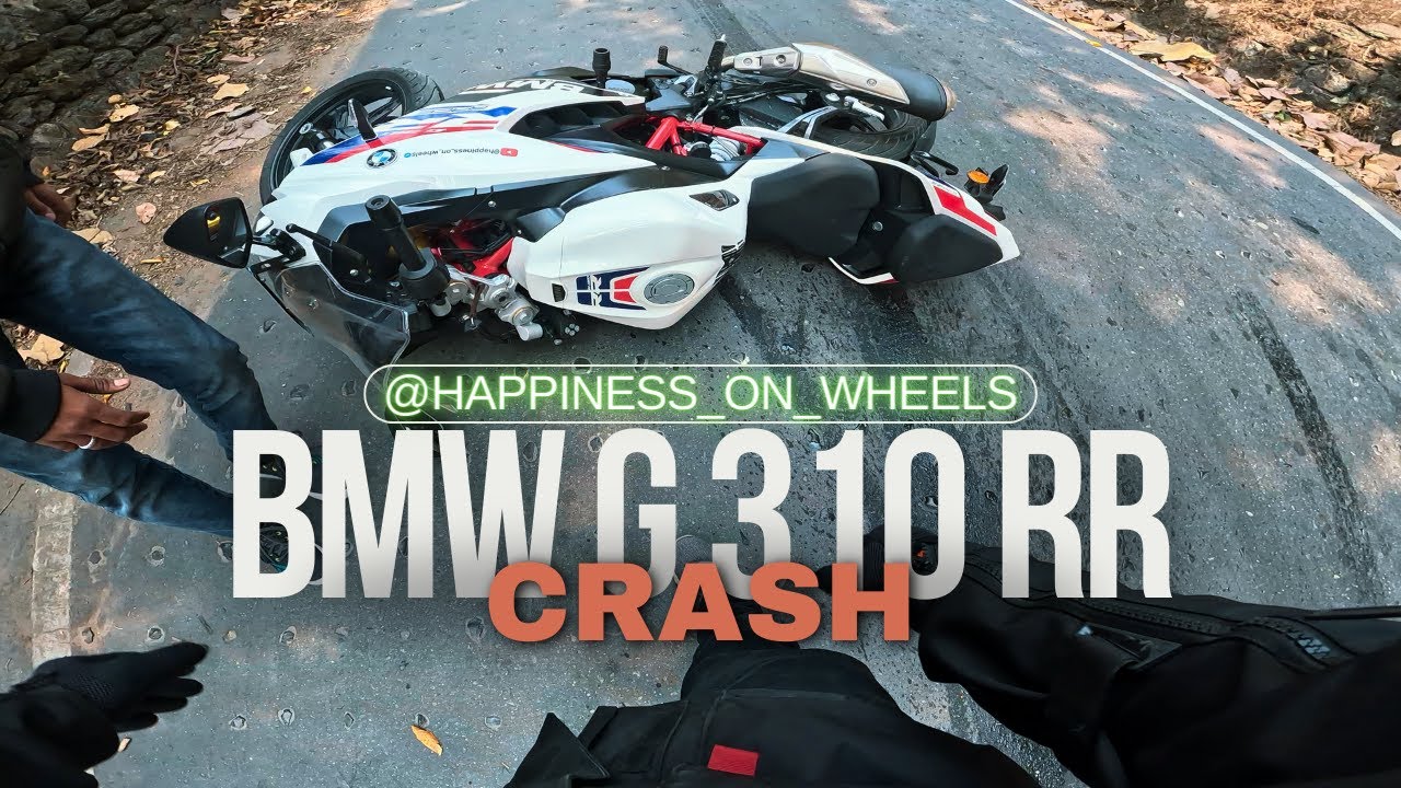 Heart Pounding BMW G 310 RR Accident | Are Roads in India Really safe for Riders ?