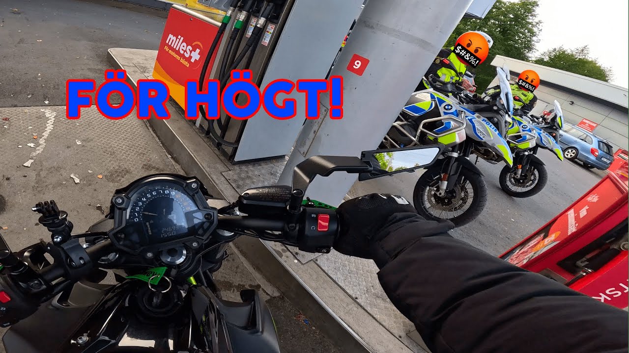 Polisen gillade inte helsystemet 😒😒| Svensk Motovlogg | 4K