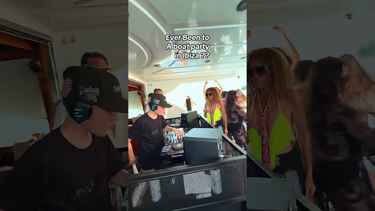 Ever been to a boat party in Ibiza  #dj #djlife #party #yatchparty