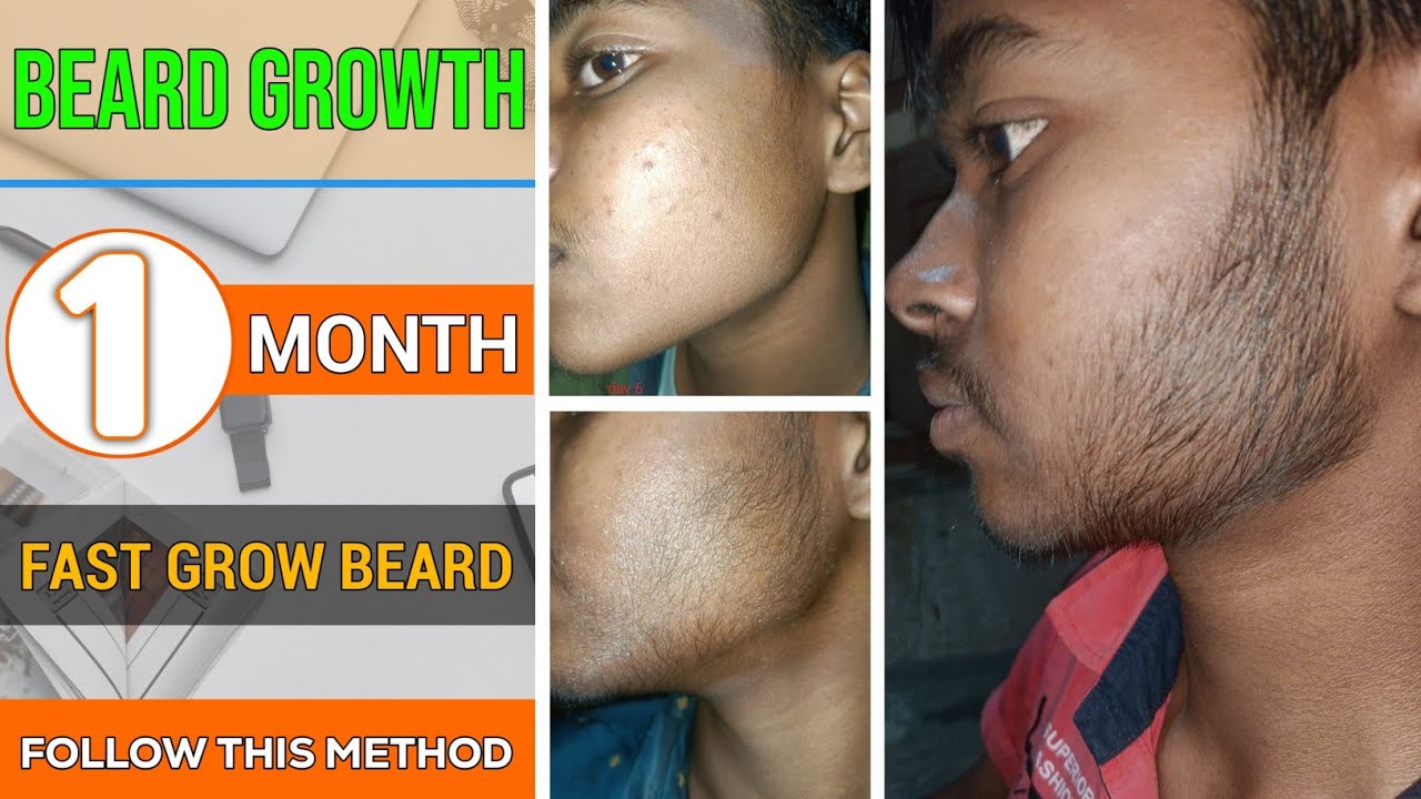 BEARD GROWTH || दाढ़ी उगाए 1 मात्र महीने में || Fast beard growth || 1Months beard growth results