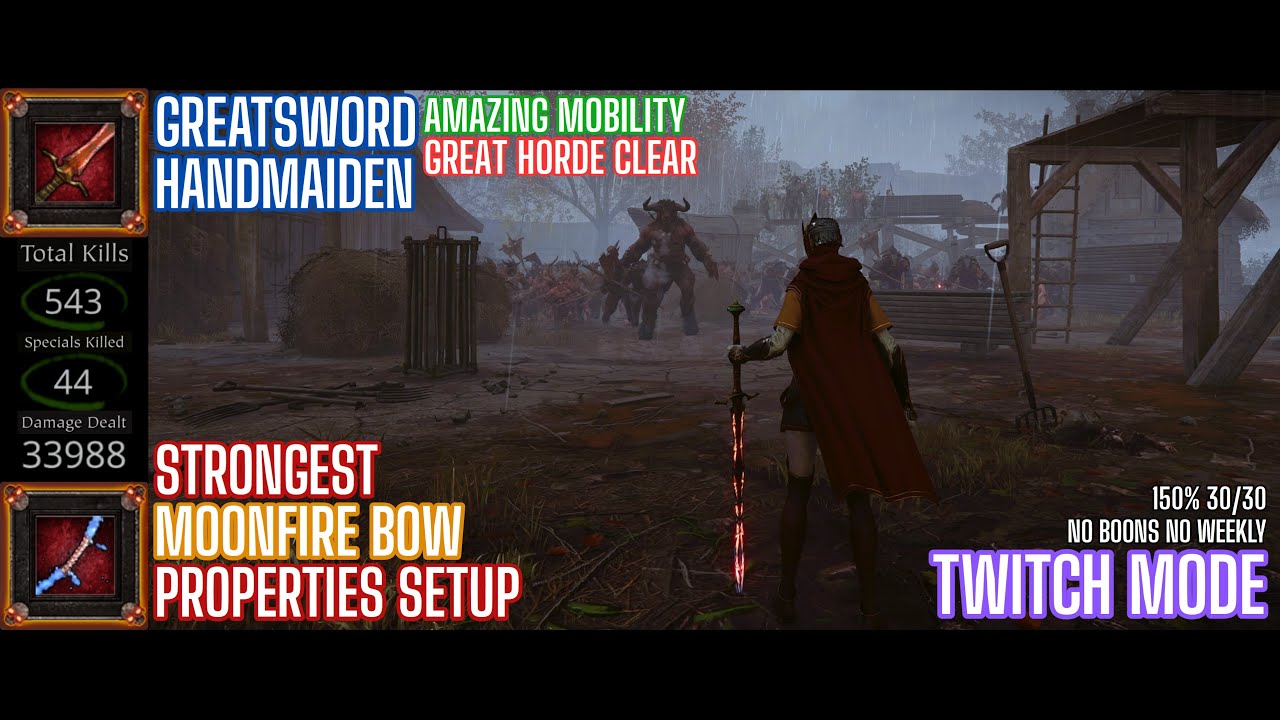 Small Elf, Big Sword | Handmaiden Moonfire Build | Against the Grain | Warhammer Vermintide 2