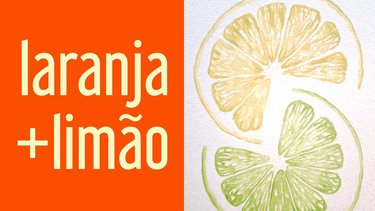 Vídeo Relaxante - Pintura de Frutas em Aquarela - Sem Inteligência Artificial