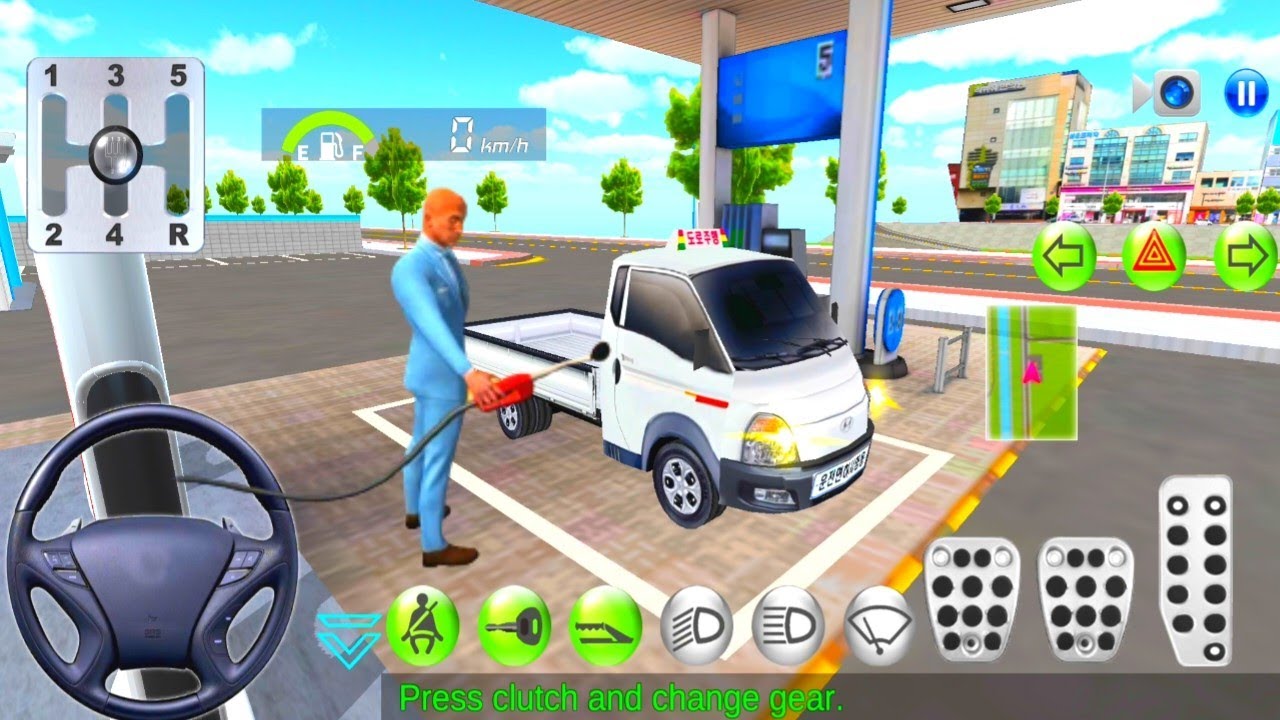 3D Driving Class Simulator - New video - New Track in Car gas station - Android IOS Gameplay