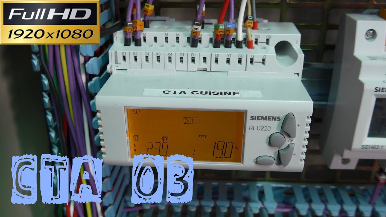 CTA03-Remplacement d'un régulateur RWF61.10 par un RLU220 et remplacement d'un servomoteur SQS65