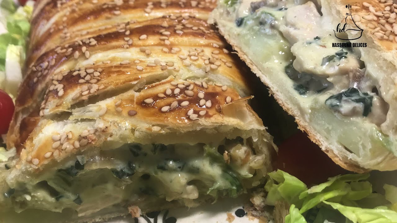 Tresses poulet/épinards ضفيرة الدجاج و السبانخ (لزيبينار)