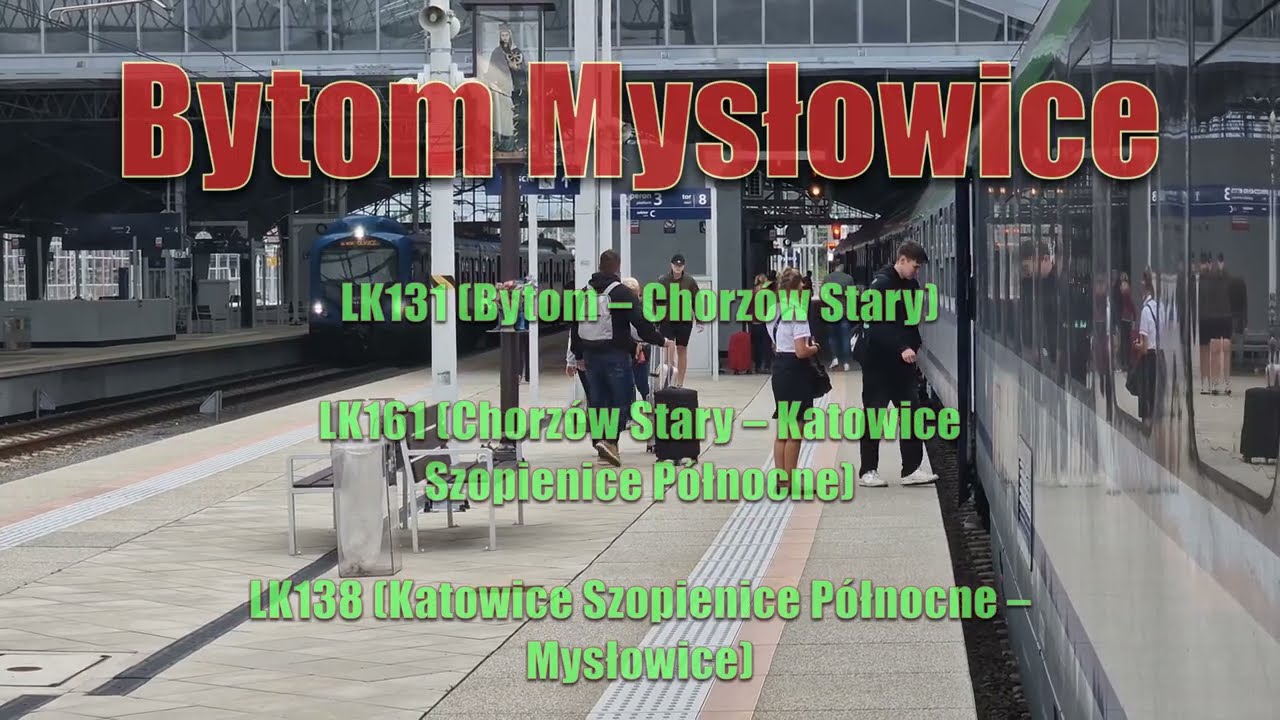 🚆 Relacja Bytom → Mysłowice – linie kolejowe (Rear View)