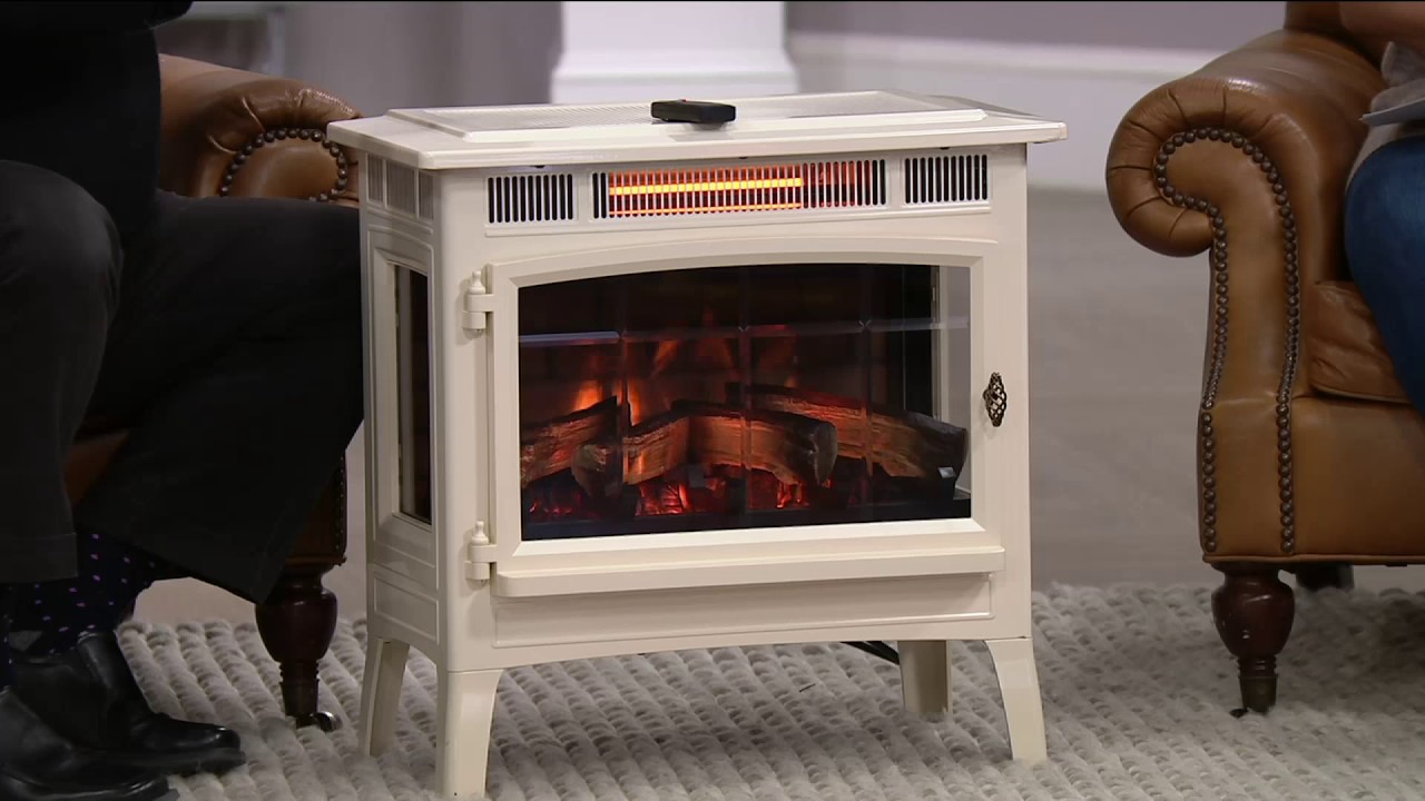 Duraflame Infrared Quartz Stove Heater with 3D Flame Effect & Remote on QVC