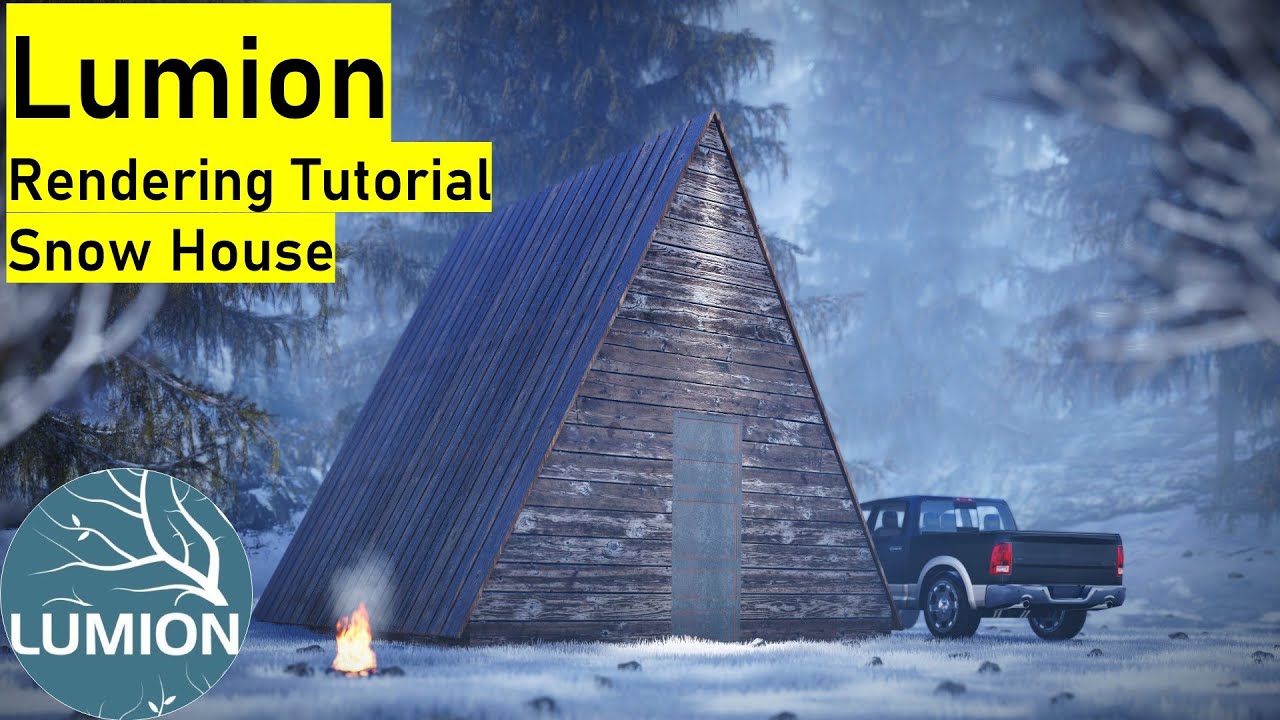 Lumion Tutorial - Realistic Render Of Snow House