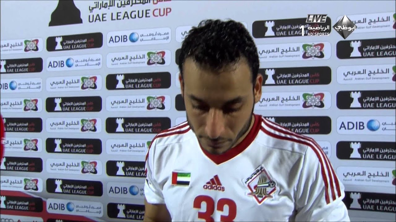 اللقاء مع بدر عبد الرحمن بعد مباراة الوحدة