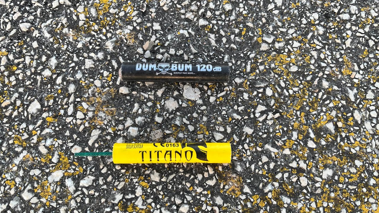 DUM BUM 120 vs TITANO CONFRONTO PETARDI