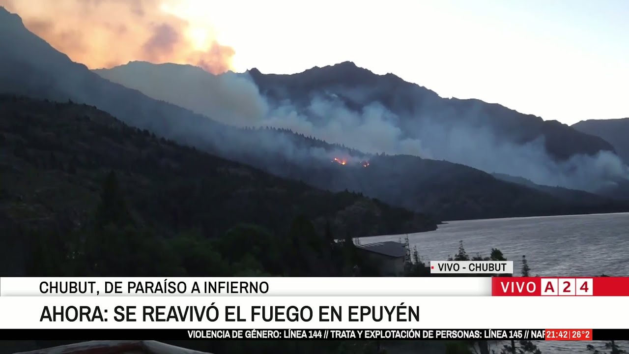 🚨 AHORA: SE REAVIVÓ EL FUEGO EN EPUYÉN