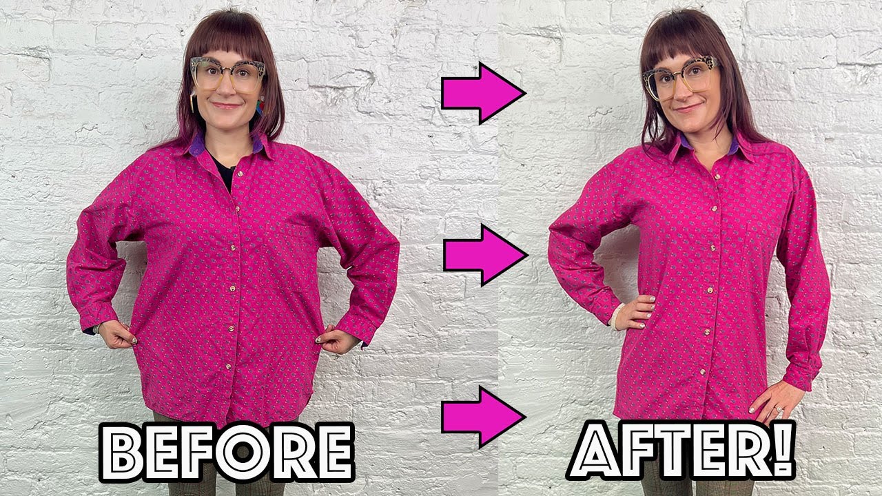 Blouse Or Shirt Too Big? Take It In The Easy Way At The Side Seams!