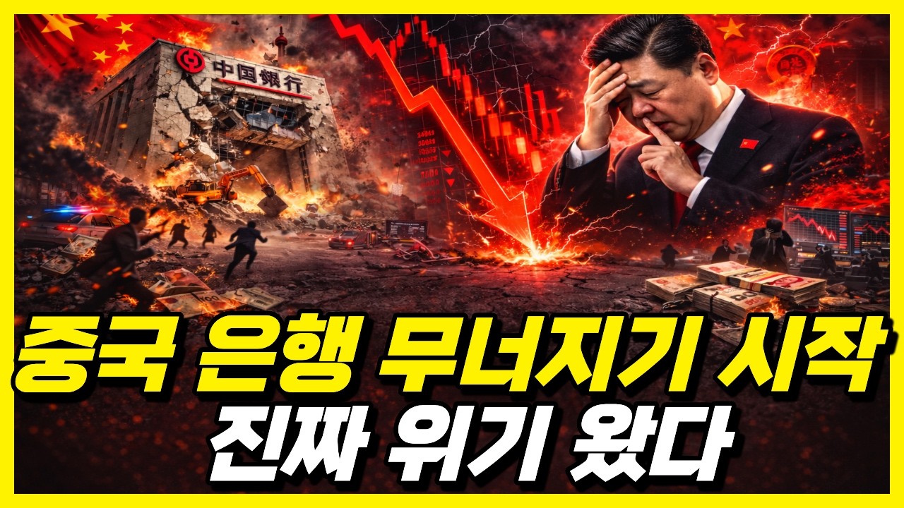 중국 은행 파산 시작… 금융시스템 붕괴의 충격적 신호
