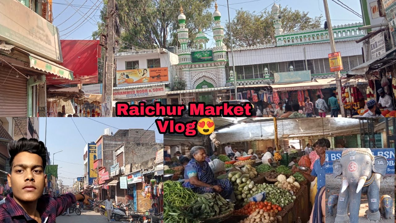 Raichur Market Vlog || Manish Babu Vlogs