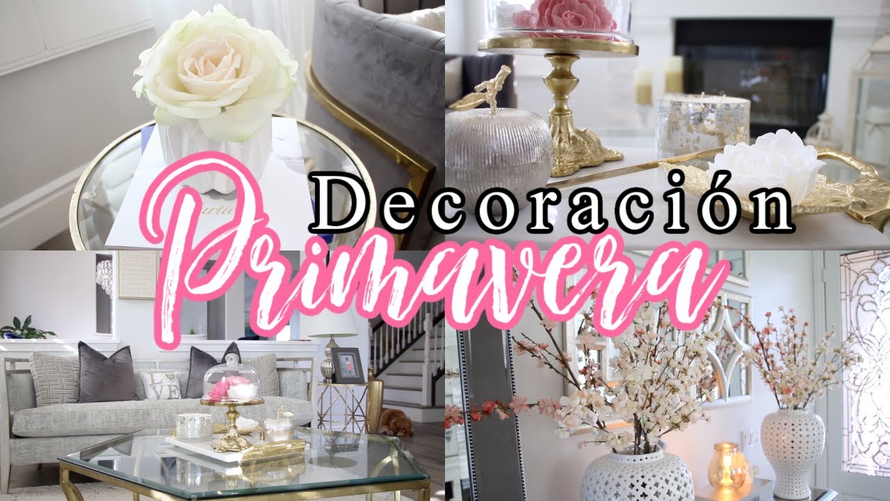 DECORACIÓN de PRIMAVERA - DECORA TU SALA CON ESTILO con TONOS ROSAS.