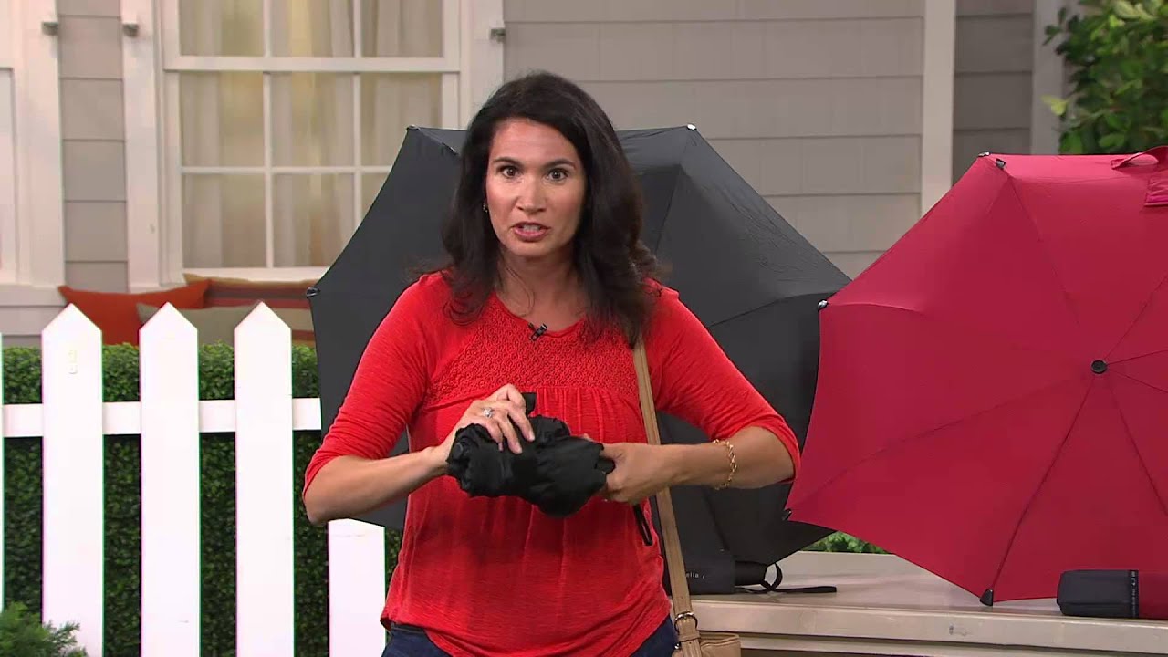 Senz Automatic Pocket Umbrella with Luxury Sleeve with Rachel Boesing