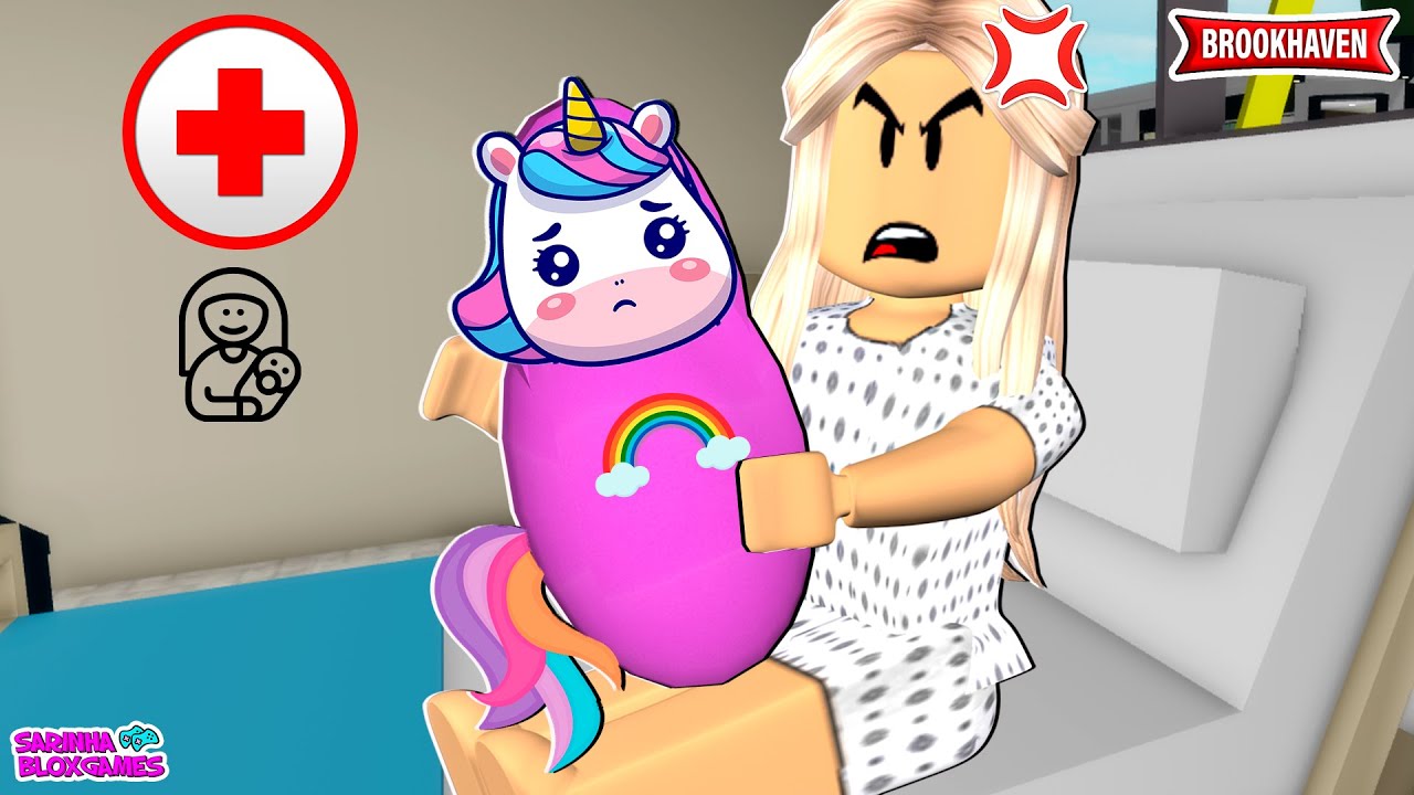 A MÃE QUE TEVE UMA FILHA UNICÓRNIO E FICOU FURIOSA! - BROOKHAVEN 🏡 RP | Roblox
