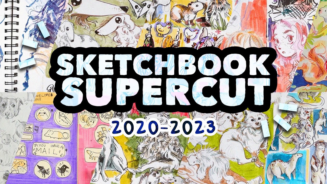JelArts Sketchbook Tour SUPERCUT // All My Sketchbooks (2020-2023)