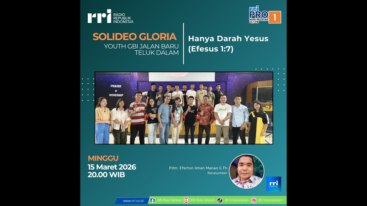 🔴LIVE | SOLIDEO GLORIA - YOUTH GBI JALAN BARU 