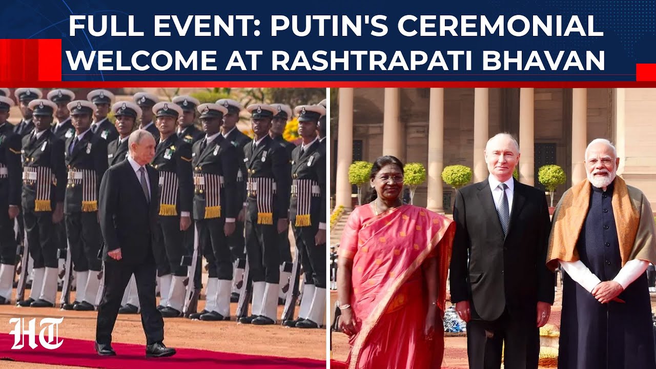 Full Event: Putin Gets Ceremonial Welcome At Rashtrapati Bhavan With President Murmu, PM Modi|Russia