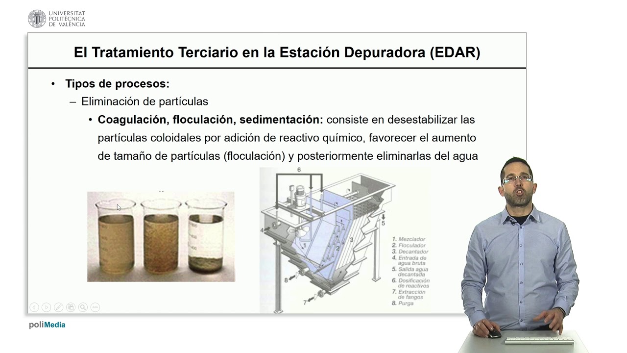 El tratamiento terciario en la estación depuradora | 5/18 | UPV