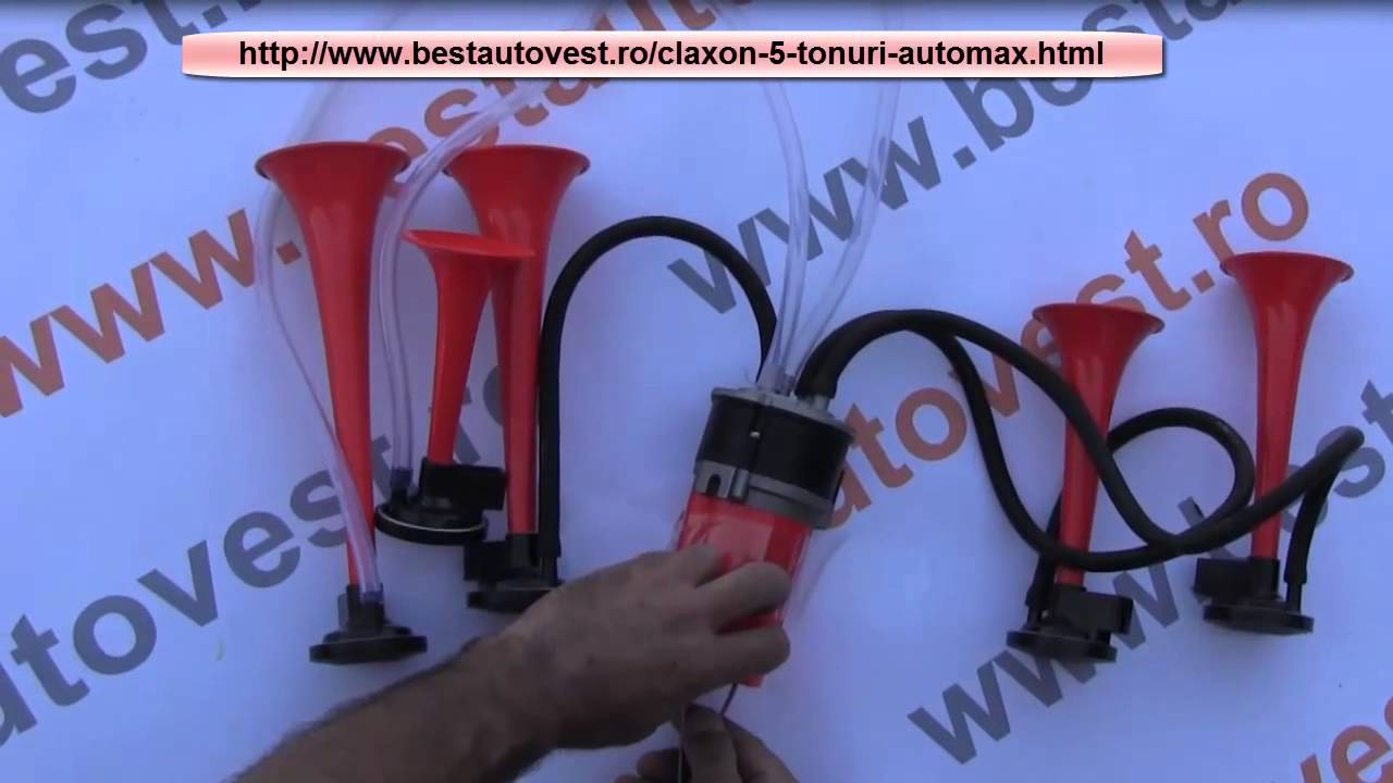 Claxon auto 5 tonuri , claxoane auto , goarne cu compresor