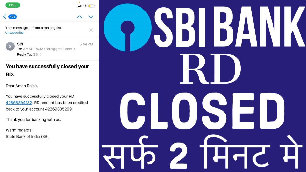 How To Close RD Account In SBI Online | sbi rd account closing online| sbi rd close online |amaninfo