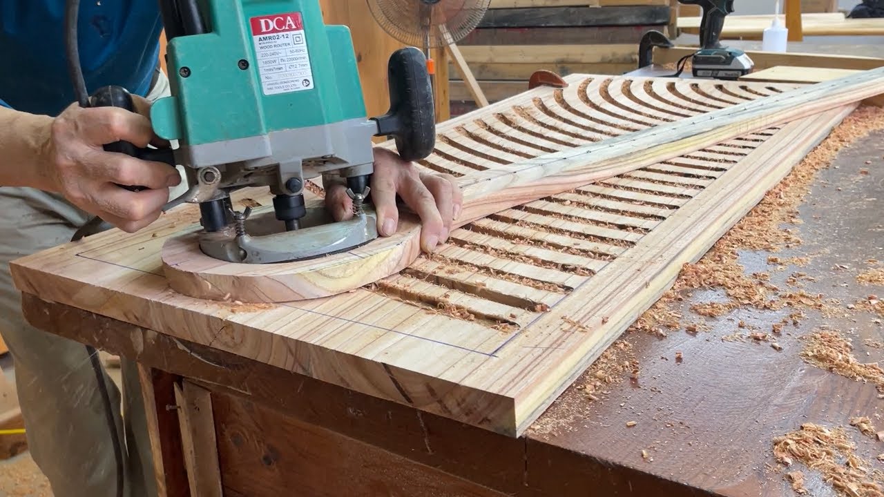 Extremely Elaborate Wood Processing Process //  Crafting A Distinctive And Eye catching Table