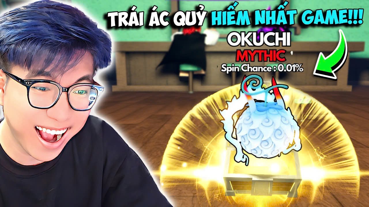 BI HUỲNH TIÊU 69,696$ SỞ HỮU TRÁI OKUCHI 0,01% SÓI THẦN YAMATO TRONG FRUIT BATTLEGROUNDS
