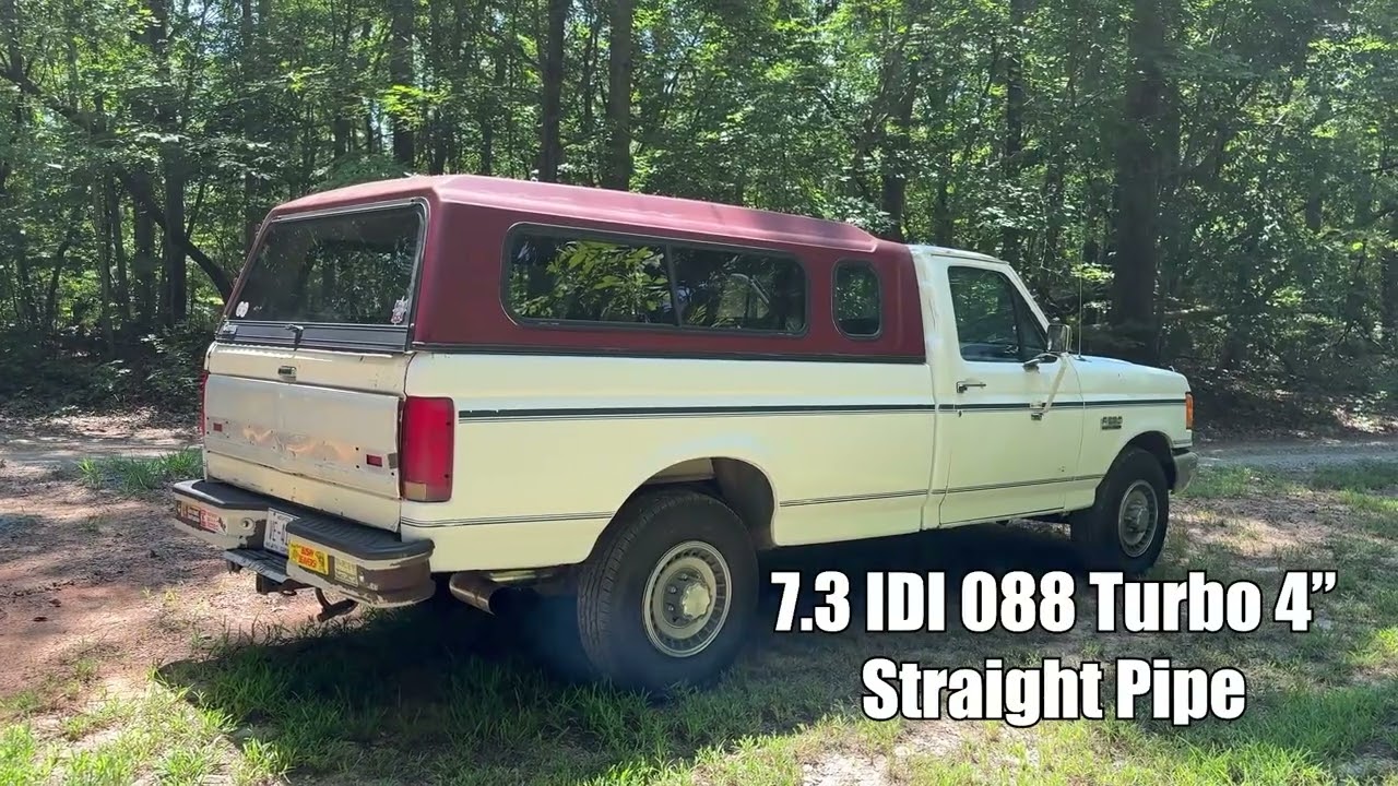 7.3 IDI NA Stock Exhaust vs 088 Turbo 4 Inch Straight Pipe