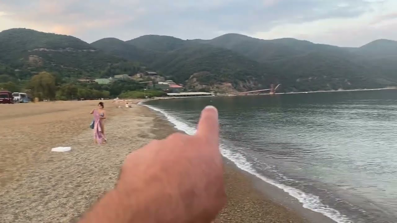 Sirtaki time, uzivanje, Halkidiki, Stratoni, pogled sa plaze