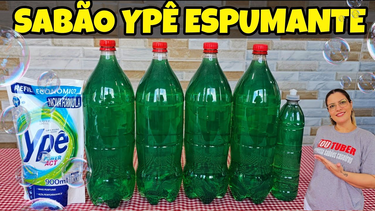 LAVA ROUPAS LÍQUIDO YPÊ MAIS PERFUME😱ATACA OS MAUS ODORES 🤑ESPUMA DE SOBRA COM 150 ML DE ÓLEO 😱