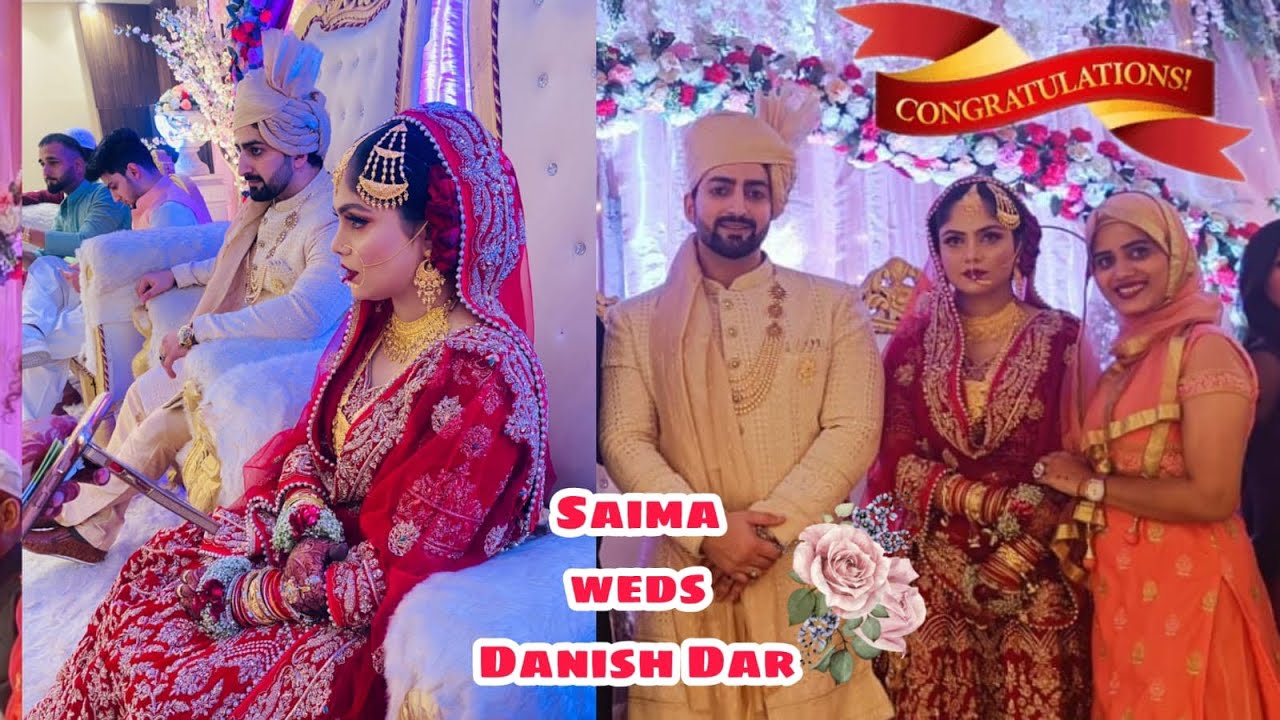 Wedding Vlog❤️ Saima Weds Danish Dar✨ Congratulations to both of you🫶🏻 @Danish & Dawar