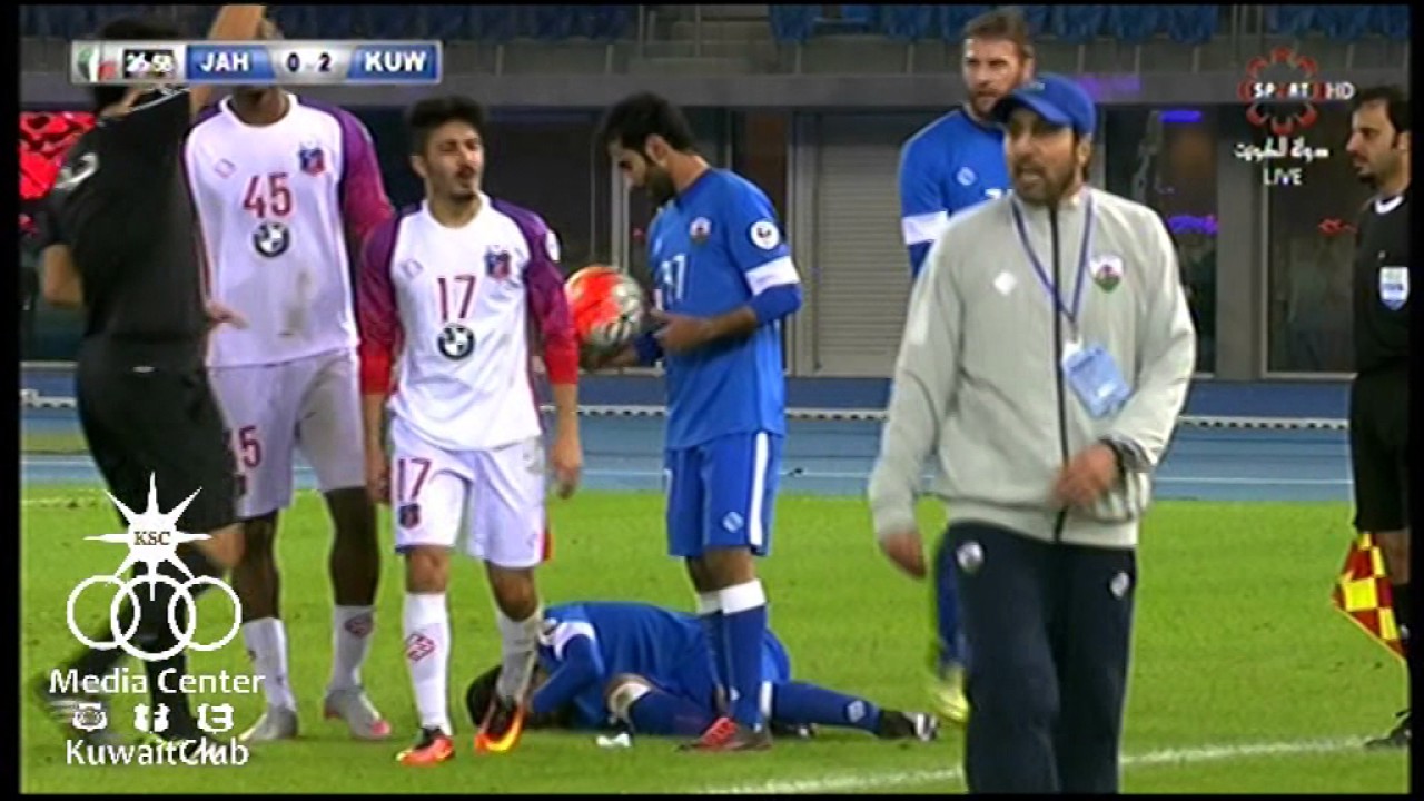 ملخص مباراة الكويت 5 × 0 الجهراء ـ الدور النصف نهائي كاس ولي العهد لكرة القدم ـ 2016 ـ 2017