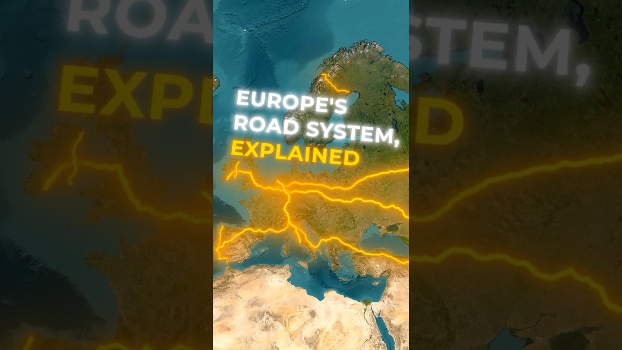 Europe's E-Road Network Explained #europe #shorts