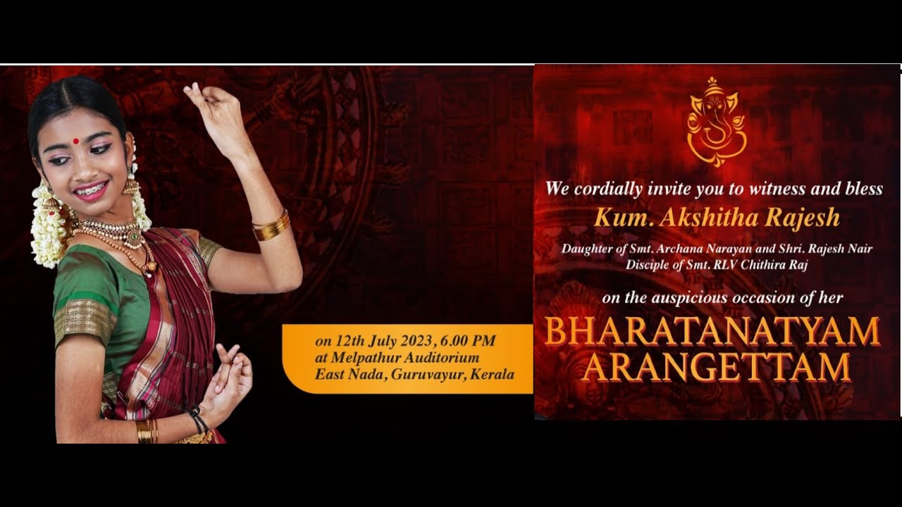 Bharathanatyam Arangettam | Akshitha Rajesh
