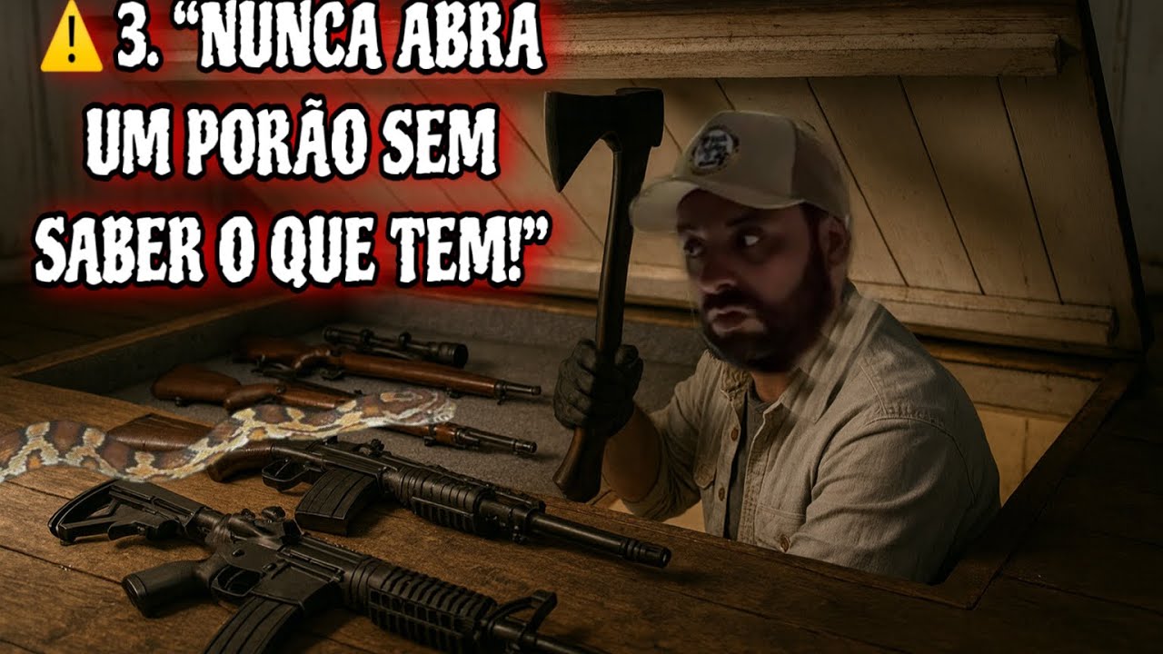 Você não vai querer ver isso  debaixo do porão da casa velha da mata 