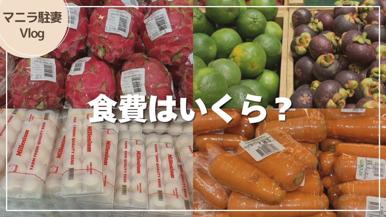【マニラ生活】物価は高い？スーパーで食材の値段チェック！駐妻のリアルVlog