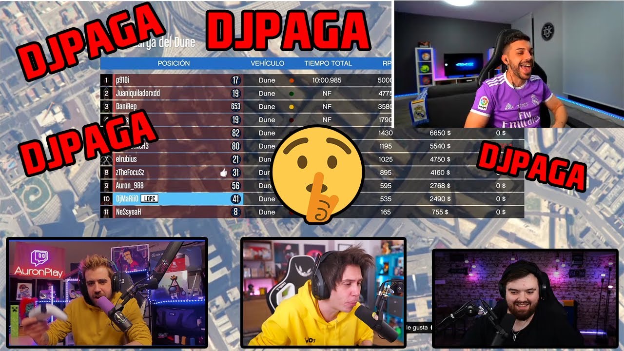 DjMaRiiO JUEGA CARRERAS GTA CALLADOS, PIERDE Y NO QUIERE PAGAR LAS SUBS