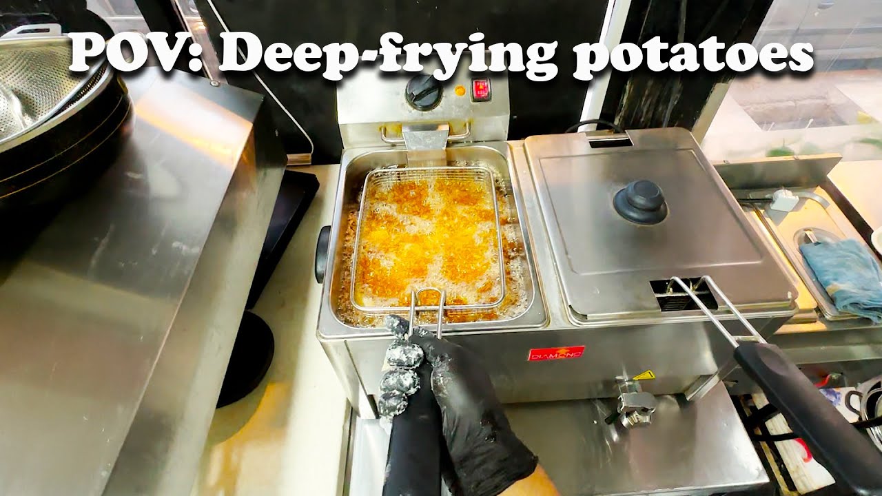 POV: Preparing and Deep Fried potato