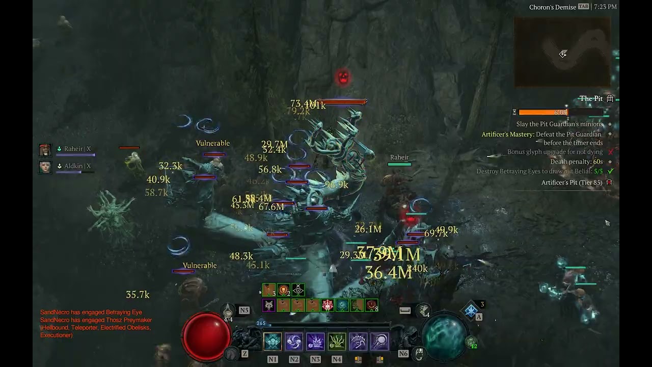 Diablo 4 Icy Veins Necro Hand of Naz Pit 85