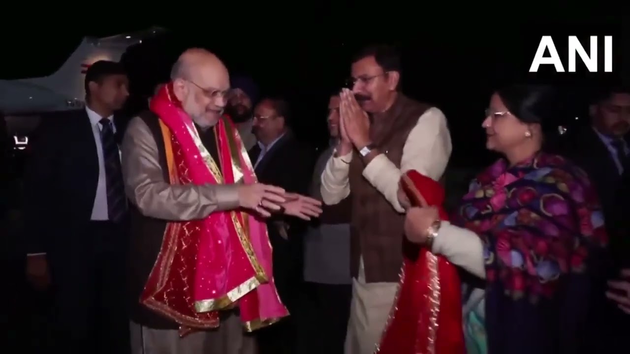 Union Home Minister Sh. Amit Shah Receives Grand Welcome in Jammu.