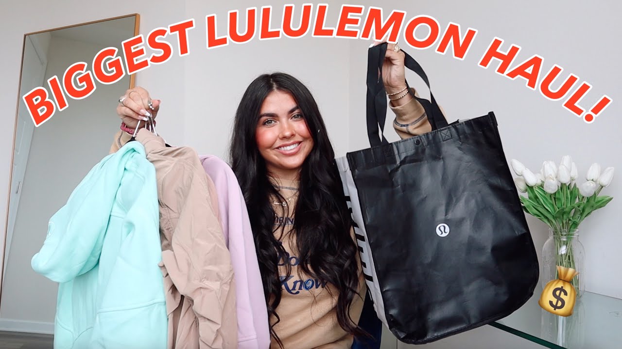 BIGGEST Lululemon haul… EVER!! (Tons of new stuff) size 6/8 *fall 2022*