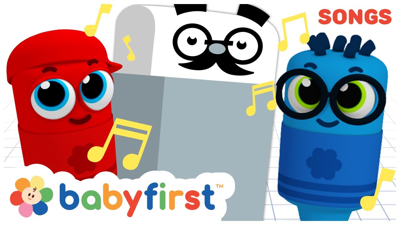 Johny Johny Yes Papa Song with Color Crew + More Popular Nursery Rhymes For Kids |  BabyFirstTV